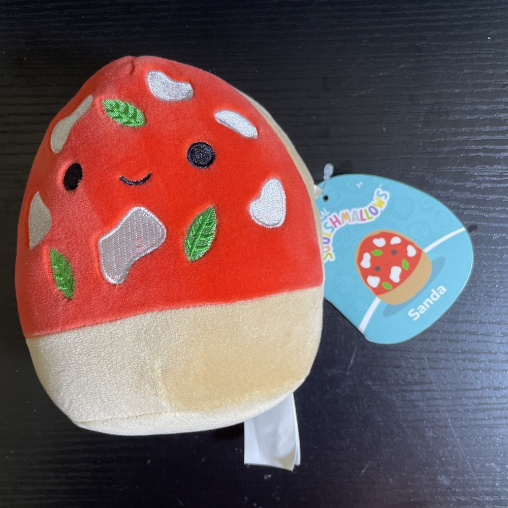 Squishmallow Sanda Margherita Pizza Plush Toy 5.5" Washable New